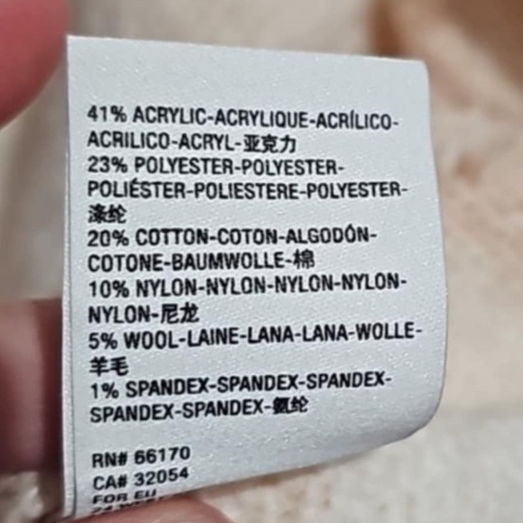 Anthropologie Pink/White Tie Dye Knit Sweater V Neck Top - Picture 8 of 8